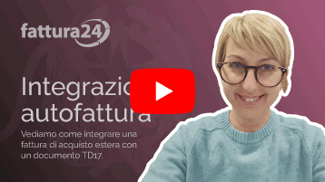 TD17 integrazione/autofattura per acquisto servizi all’estero